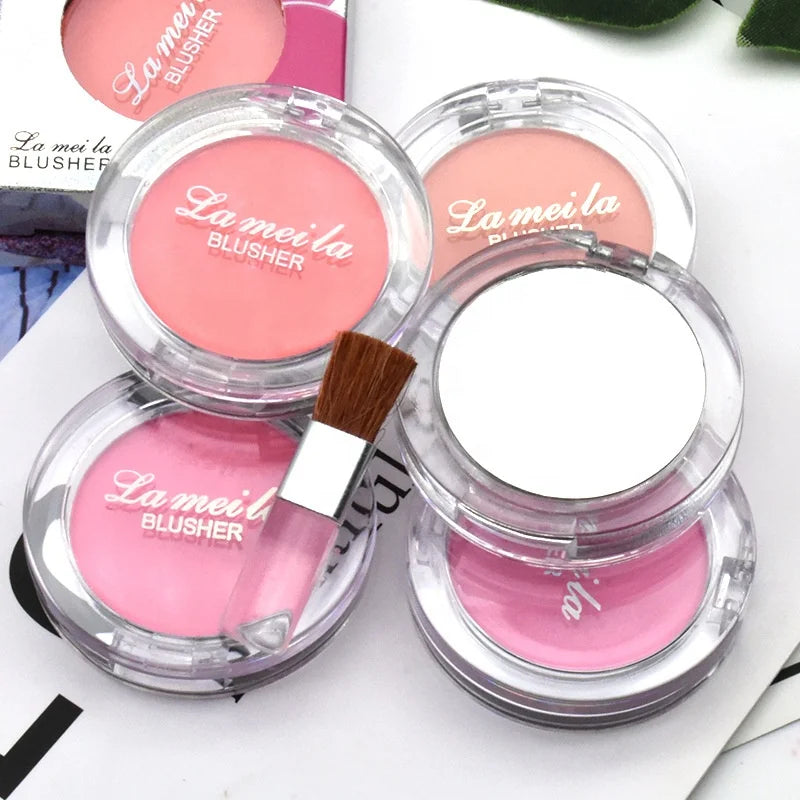 2025 New Single Professional Makeup Plastic Container Ice Cream Single Color No Brush Makeup Baked Blush