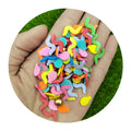 500g/Lot Colorful Clay Balloon Pearl Beads Rhinestones Polymer Hot Clay Slice Sprinkles for Nail Art Holiday Party Decoration