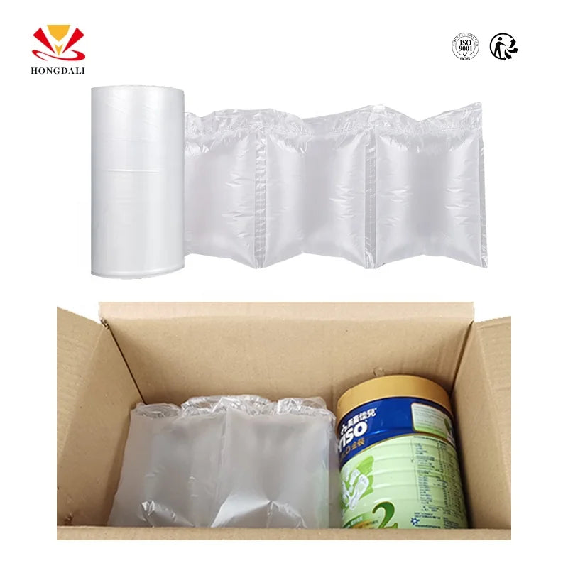 New PE Material Fully Inflatable Black Air Pillow Easy Tear Protective Cushioning Environmentally Friendly Air Edge Protector