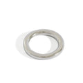 Pure Silver Minimalist Jewelry Circular Round Glossy 990 Sterling Silver Ring Women's Decoration Engagement Ring