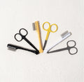 Pet Eye Cleaning Brush Set Comb and Scissors Tear Trace Facial Cleansing Brush for Cats Dogs Tear Stain Comb