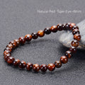 Red Tiger Eye Bracelet for Women Cheap 6/8/10/12mm Natural Stone Stretch Bracelets Classic Style for Weddings and Gifts