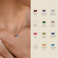 2024 Fashion Stainless Steel Ins Hot Selling 12th Birthday Stone Necklace 12th Birthday Stone Zircon Necklace Month Stone