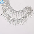 Shiny Crystal Cup Chain Fringe Tassel Rhinestone Trimming for Apparel Shoes Bags Home Textile Craft Diy Trims Decor Accessories