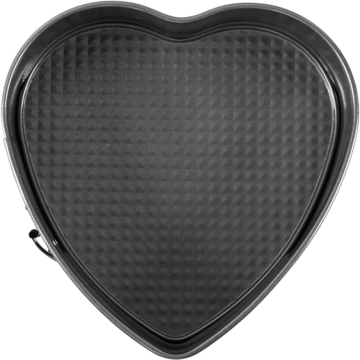 8 Inches Carbon Steel Cake Pan with Removable Bottom Heart Design Non-Stick Leakproof Springform MegaBDM