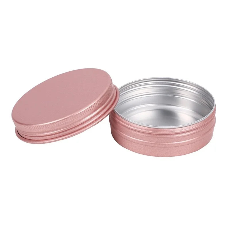 Aluminium Cosmetic Packaging Aluminium Jar Balm Tin Container Box Round Tin Hand Cream Tin Can