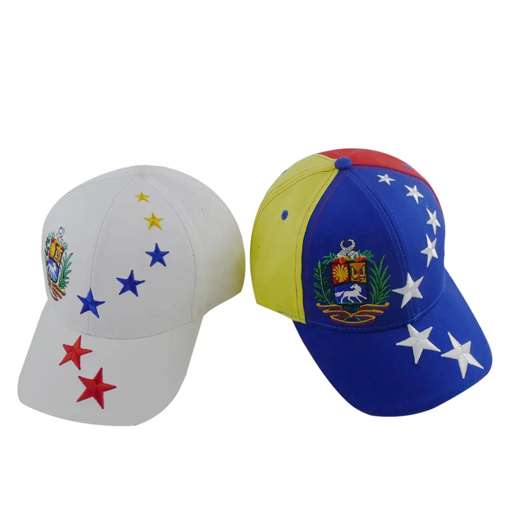 Custom Logo Six Panel Canvas Hat 100% Cotton Structured Unisex Sporty 3D Embroidered Tricolor Sports Fitted Baseball Cap All