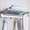 HOMEDEC Exquisite Hotel Bathroom Towel Rack Wall Mounted Toilet Accessories 304 Stainless Adjustable Towel Bar Hook Eco-Friendly