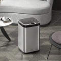 Iintelli 25L Touchless Square Kick Automatic Intelligent Sensor Stainless Steel Poubelle Smart Trash Can with Lid