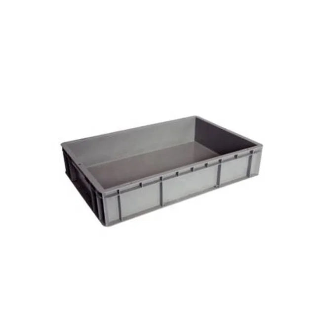 Heavy-Duty Solid EU Container Big Bulk Plastic Crate with Lid Stackable for Industrial Use MegaBDM