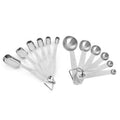 2021 Top Seller Stainless Steel Eco-Friendly Baking Measuring Spoon Set 6-Piece with Scale Targeted Seasoning Tool