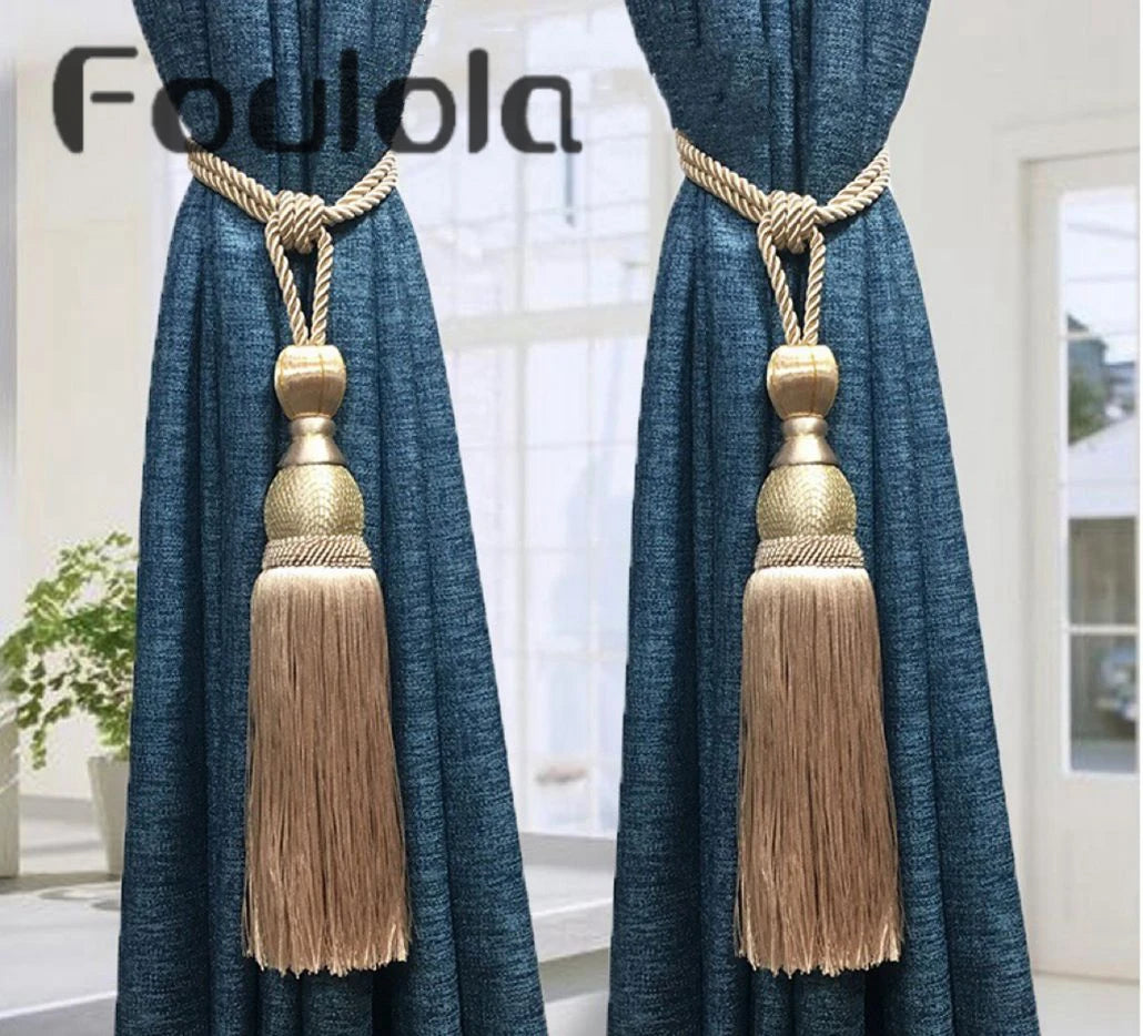 Modern Decorative Window Curtain Rod Fittings Curtain Cord Tiebacks Curtain Accessories