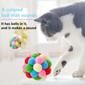 RTS Factory Wholesale Price With Bells to Sound Seven Colorful Plush Ball Handmade Dog Cat Interactive Toy Pet Toys