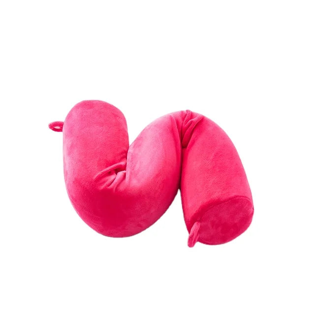 Young People Like Good Travel Partner Inflatable Travel Neck Support Pillow Polyester