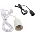 EU US Plug 1.8m Power Cord Cables E27 Lamp Base Holder With Switch Wire for Pendant Led Bulbs Socket