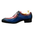 Morili High End Fashion Dress Shoes Men Casual for Elegant Occasions Leather Color-blocking Low-top Lace Shoes MensMSH04