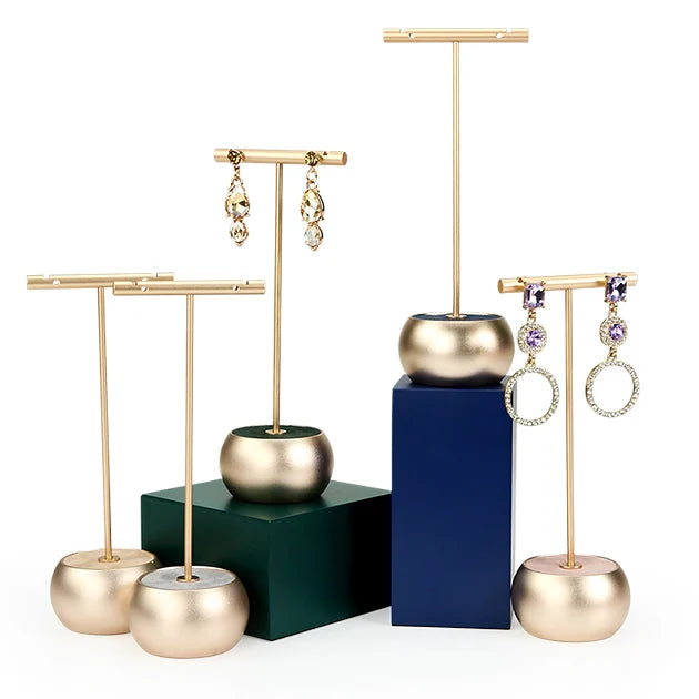 WYP Jewelry Display Stands for Earrings  T bar Metal  Jewelry  Organizer Stand Jewelry Display Earring Stand