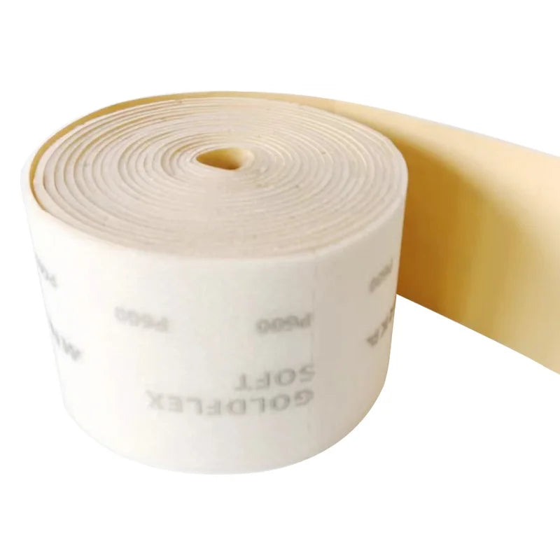 MIRKA Finnish Hand Torn Sponge Sandpaper 115*125mm 200 Pcs Auto Sheet Metal Paint Car Sand Yellow 320 400 600 800 Grit Abrasives