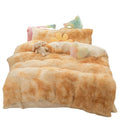 Wholesale Luxury Polyester Microfiber Faux Fur Fluffy Velvet Bedsheets Sets