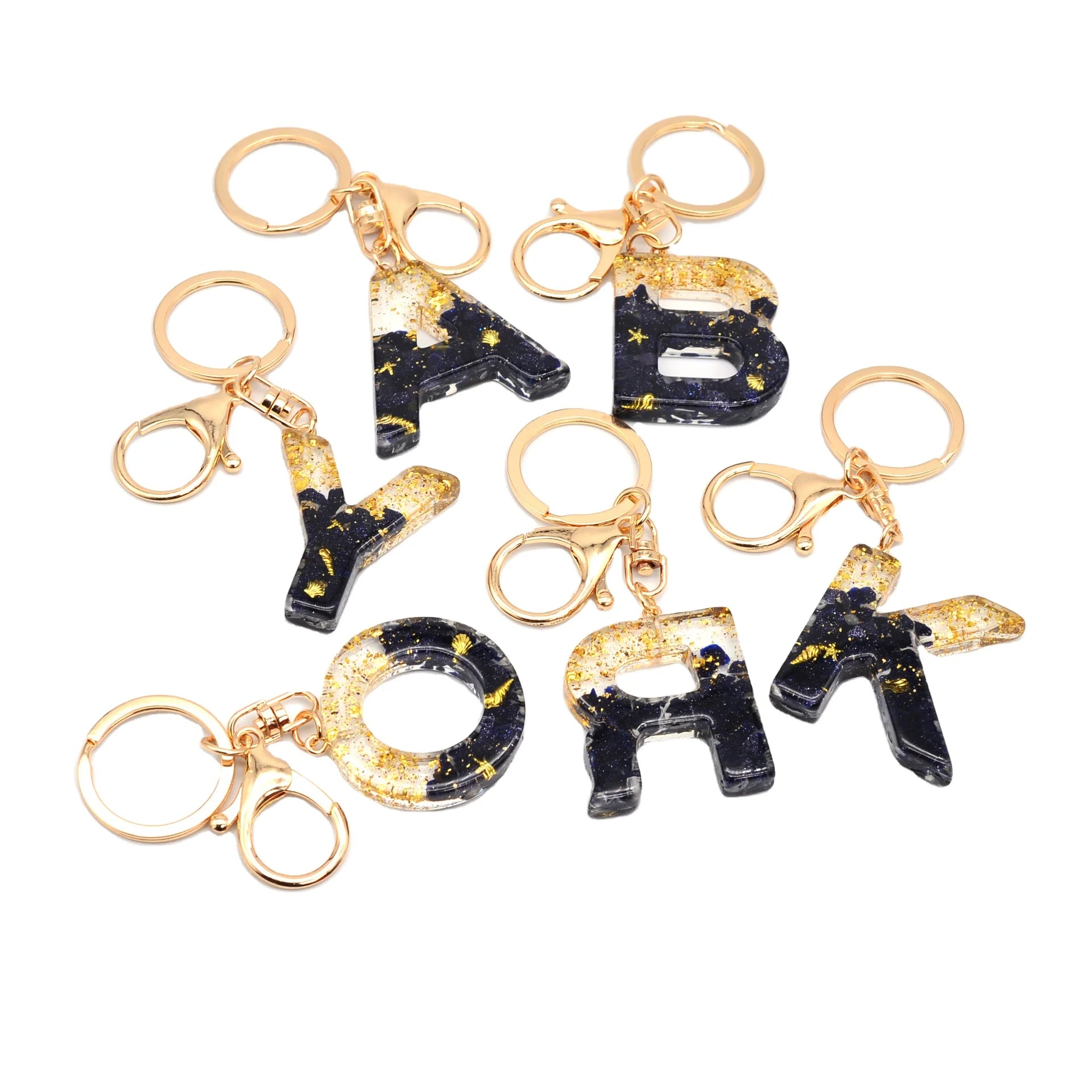 Women Girls' Initial Keychain Black Bag Keyring Sweet Charm Woven Plastic Technique Rechargeable Feng Shui Style Featuring Cat