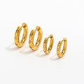 Joolim Jewelry Chunky Zircon Earring Starburst Cz Crystal Stainless Steel Hoop Earring Waterproof Fashion Jewelry