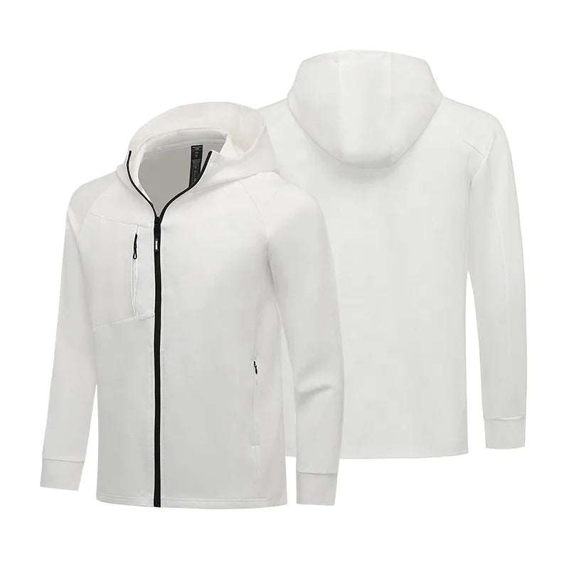 Mens Workout Light Weight Windproof Jackets Customized Fitness Sportswear Gym Exercise Running Jackets for Men