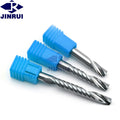 JR 3.175mm 4mm 6mm Single Flute End Mill Carbide Milling Cutter for Aluminum Acrylic and Plastic