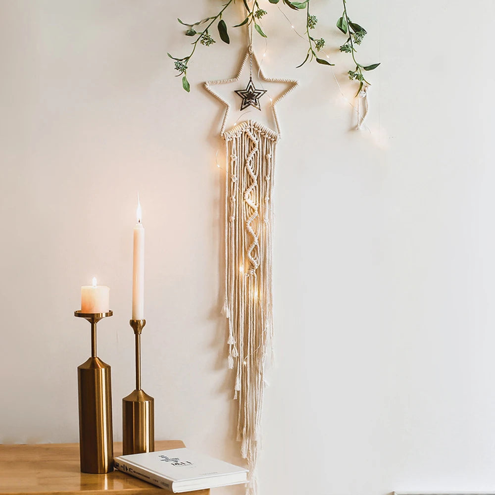 Macrame Pure Handmade Cotton Rope Dream Catcher Diy Dreamcatcher