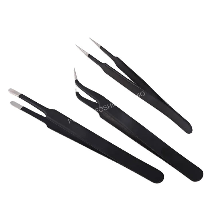 FOSHIO Professional Tweezer Stainless Steel Sign Marking Circuit Craft Tweezer Tool