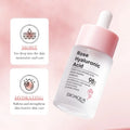 Hot Selling Pore Reduction Organic Moisturizing Whitening Anti Aging Rose Hyaluronic Acid Serum