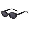 New Style square Black Frame Tea Lens Eyeglasses Fashion Small Vintage Eyewear Custom Logo Leopard Oval Sunglasses