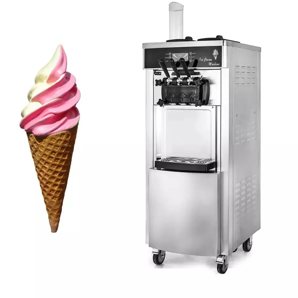 EU warehouse Special Offer 20-28L/H 2+1 flavors Soft Ice Cream Machine soft serve ice cream machine commercial