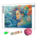 Diamond Supply Sea Girl DIY Diamond Mosaic Painting Tool for Kids and Adults New Design Round Square Resin Stones Painting