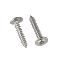 304 Stainless Steel Metric Self-tapping Screw Pan Head PWA Cross Head Washer Cushion Class 8 M1.4 M1.7 M2 M2.3 M2.6 M3 M3.5 M4