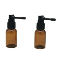 Portable 10ml 15ml Oral Nozzle Spray Bottle Empty Glass Amber Clear Throat Sprayer Medicine Nasal Bottle Spray Mist Packaging