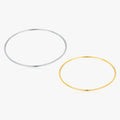 Solid 925 Sterling Silver Fine Jewelry Fashion Classic Basic Simple Bangle for Women