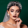 Bridal Wedding Party Tiaras Crown Hair Accessories Hair Jewelry Bride Rhinestone Crystal Headband Headpiece for Women