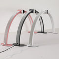 45W Rhinestone LED Nail Desk Lamp Intelligent Digital Display Half Moon Light Table Lamp for Nail Lashes Eyelash