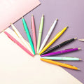 Multi-color Plastic Gel-Ink Pen Print Logo Press Simple Non-Erasable Premium Business Hotel Conference Promotional Gift Pens