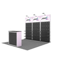 Durable Aluminum Frame Custom Print 10x10 Modular Shelf Stand Slatwall Exhibition Portable Trade Show Booth