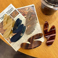 French Style Acetate Hair Claw Irregular Geometry Hair Claw Clips All-matched Temperament Women Girls Hair Accessories