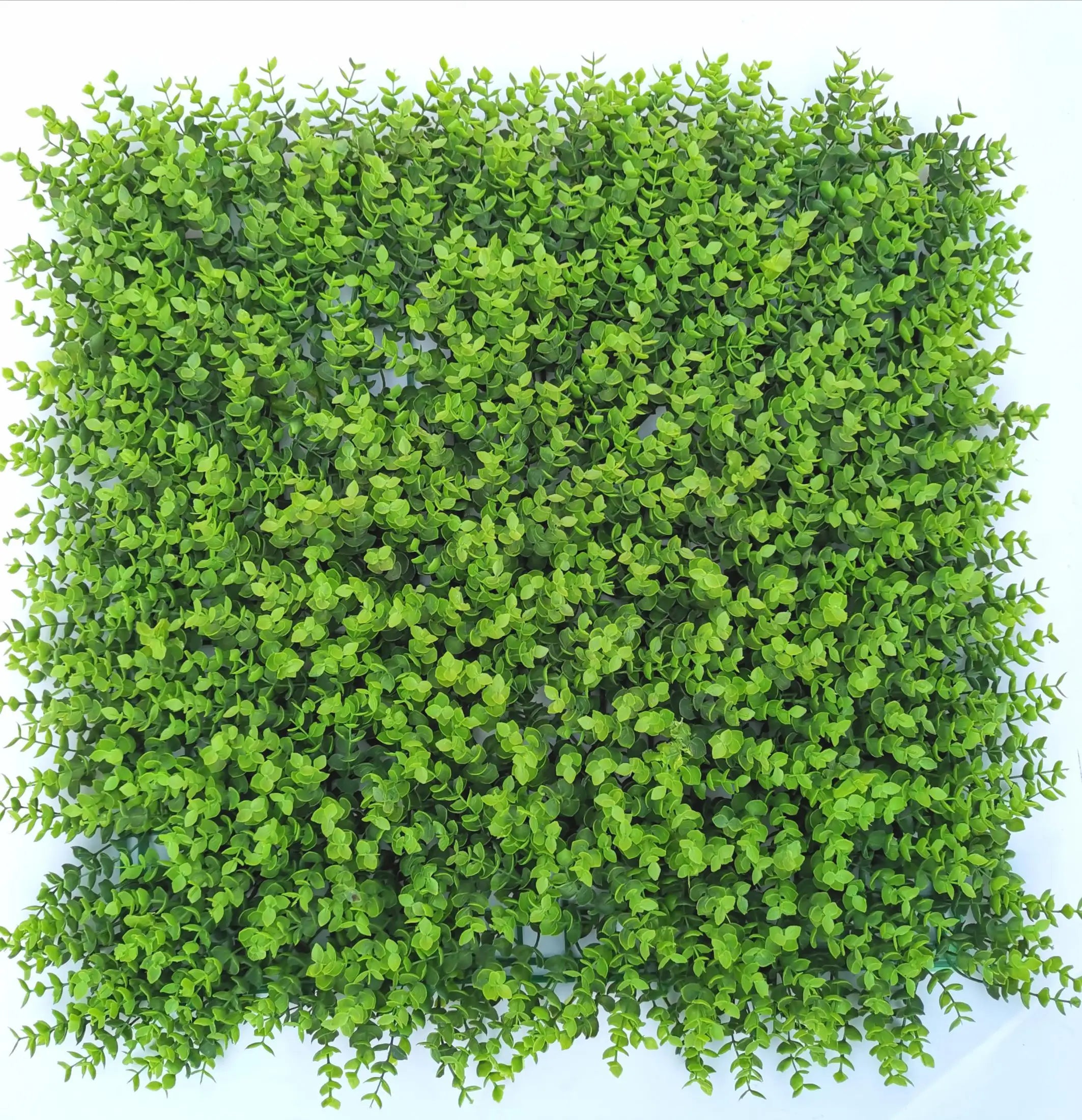 H05089 Artificial Leaves Privacy Hedge Plant Panels Artificial Grass Decorative Fence for Home Garden Backdrop Decor 60x40cm