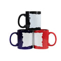 15oz Best Quality Ceramic Drinkware Sublimation Color Changing Magic Coffee Mug with Frosted Finish Glass Drinkware