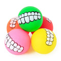 Cheap Wholesale Eco-Friendly Durable Interactive Toy Squeaky Play Ball Latex Pet Dog Chew Toys Teeth