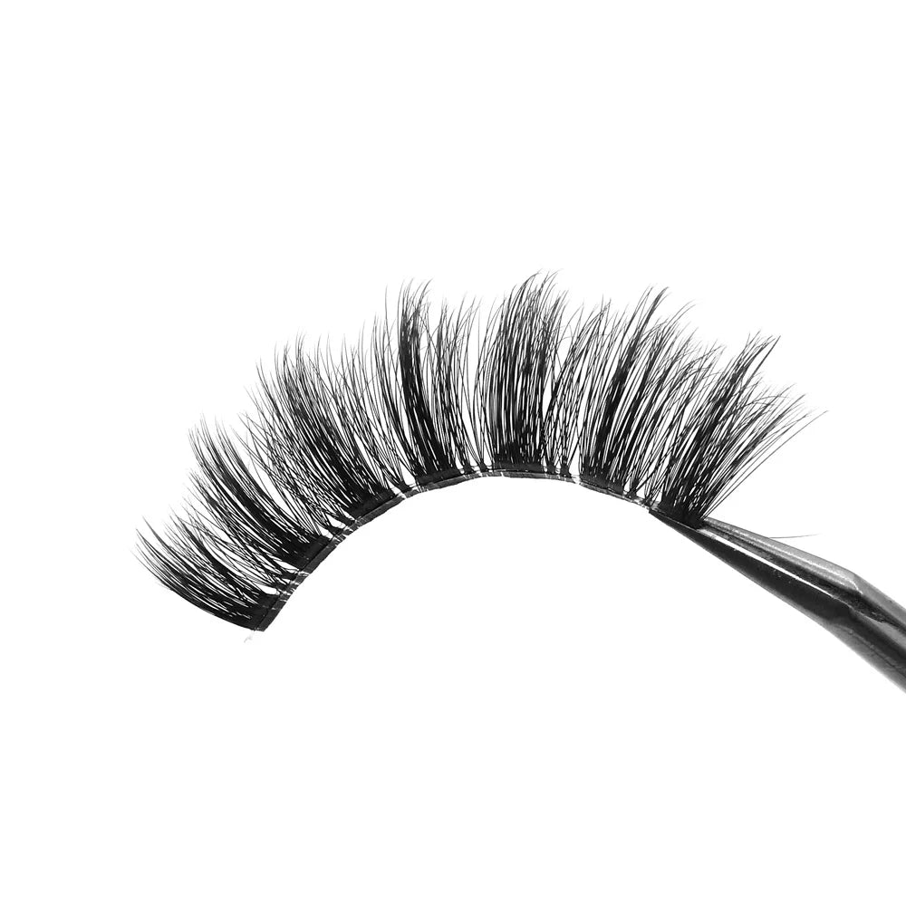 Private Label Full Strip Eyelashes Cat Eye fox Eye Lashes clear Band Lash Transparent Band Lashes Invisible Band Eyelash Full