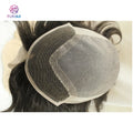 2022 Men Replacement Brazilian 100% Human Hair 6*9.5inch Men's Toupee Clips Human Hair Extensions