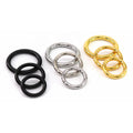 High Strength 10 12mm 30mm Metal O Ring Welded O Rings Heavy Duty Metal Round Rings for Pet Harness Collars Belts Straps