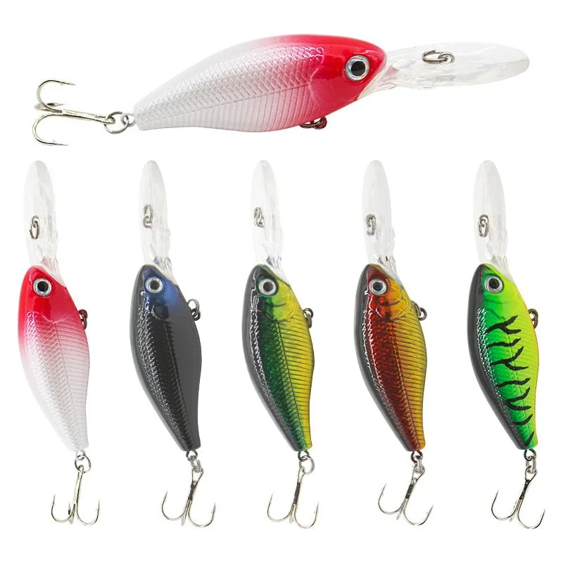 Long Lip Plastic Fishing Hard Lure 8cm/7g 5 Colors Pesca Isca Artificial Fish Minnow Lure Swim Bait