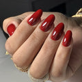 24 Pcs 3355 Short Round Solid Color Simple Nails Press on Nails Artificial Fingernails