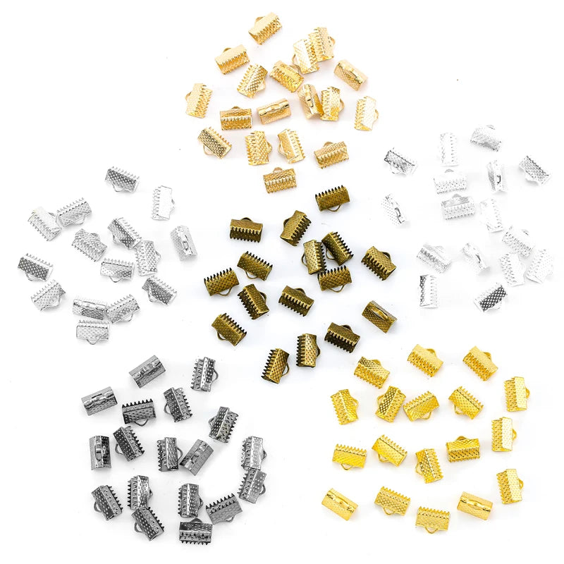 50pcs/bag Metal 6/8/10/13/16/20/25mm Horse Clip /Mazai Buckle Handmade DIY Tailing/ Ribbon Clip Buckle Jewelry Accessories V143